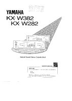 Yamaha KXW-282 - Owners Manual